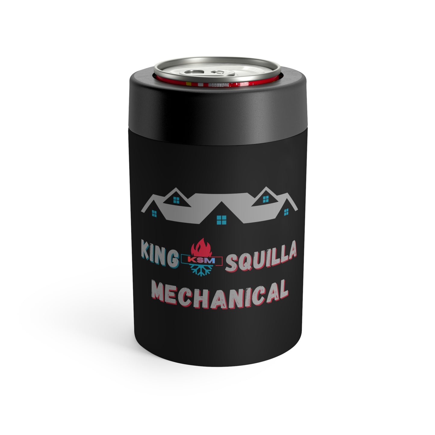 KSM 12oz. Can Cooler - Black Stainless-Steel - King Squilla Mechanical