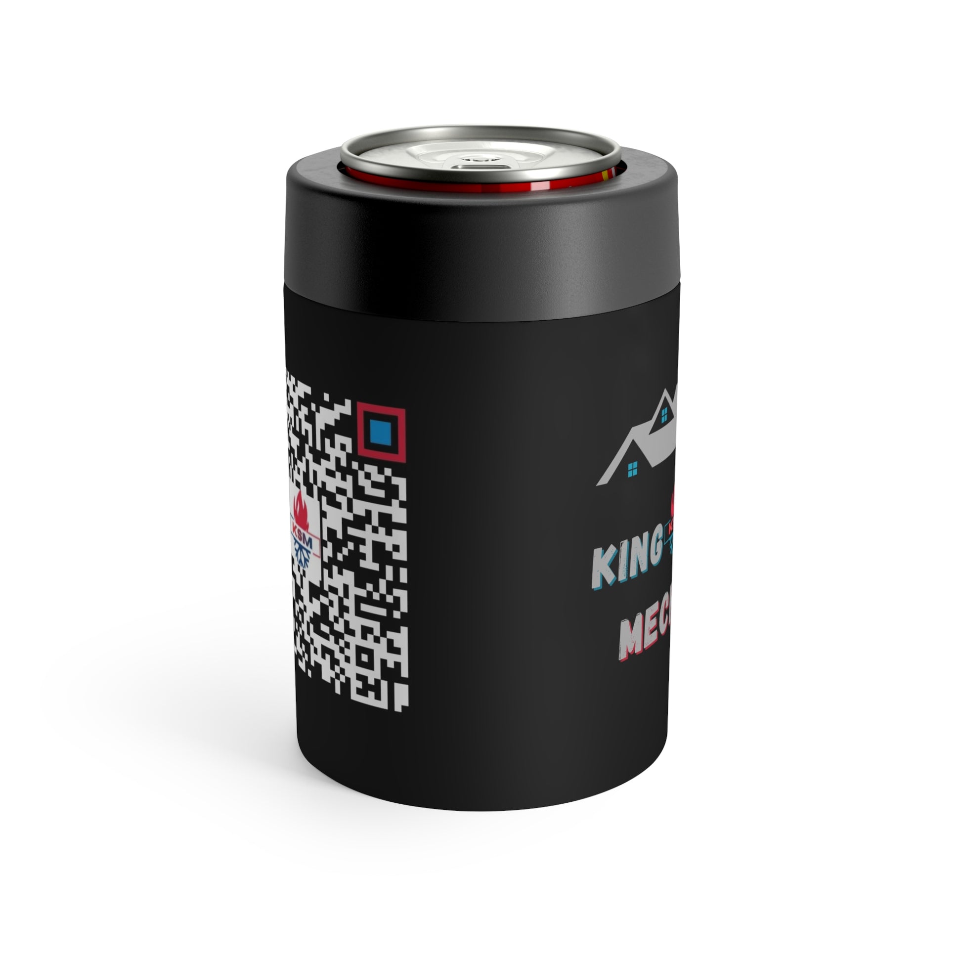 KSM 12oz. Can Cooler - Black Stainless-Steel - King Squilla Mechanical
