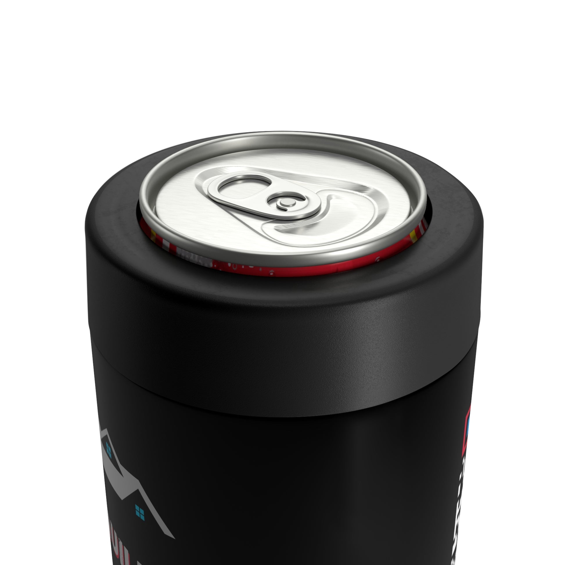 KSM 12oz. Can Cooler - Black Stainless-Steel - King Squilla Mechanical