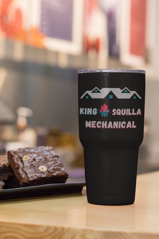 KSM 30oz Insulated Tumbler - Logo with QR Code - King Squilla Mechanical