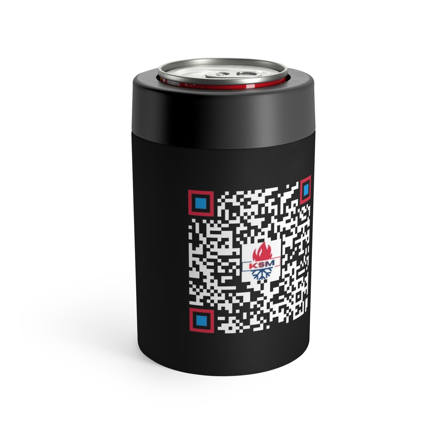 KSM 12oz. Can Cooler - Black Stainless-Steel - King Squilla Mechanical