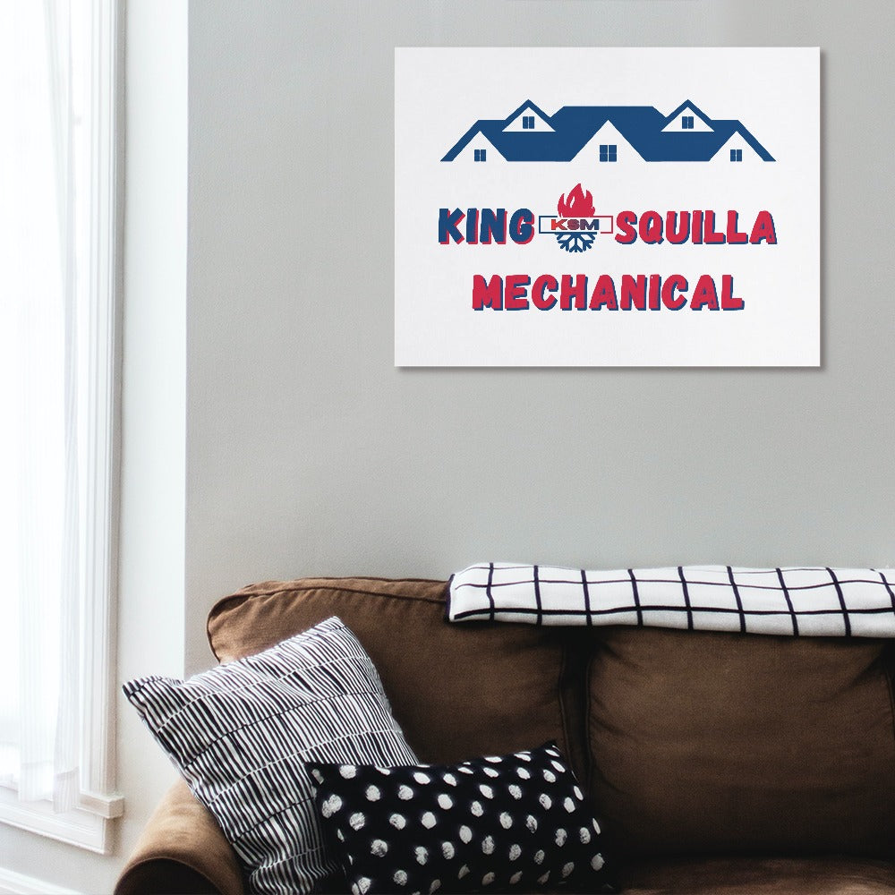 KSM Light Logo Canvas Print - Multiple Sizes No Frame - King Squilla Mechanical