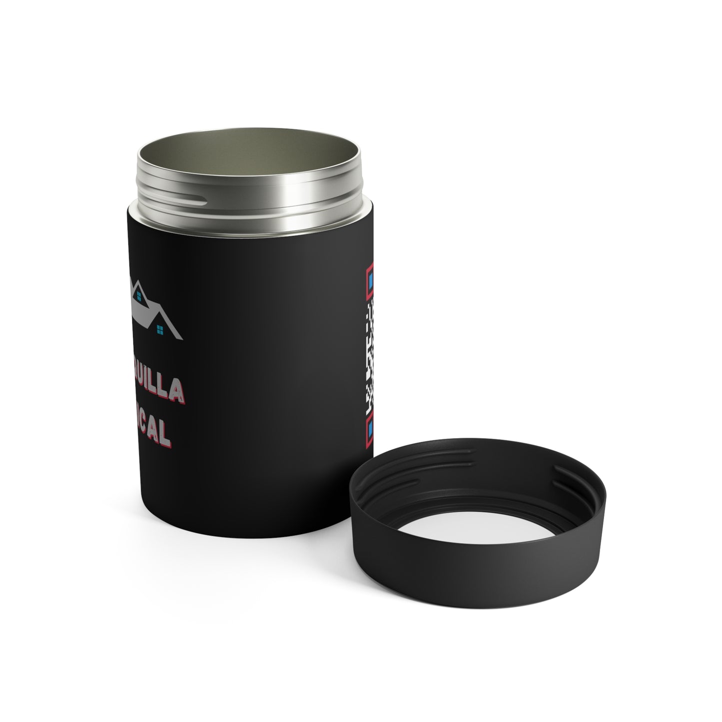 KSM 12oz. Can Cooler - Black Stainless-Steel - King Squilla Mechanical
