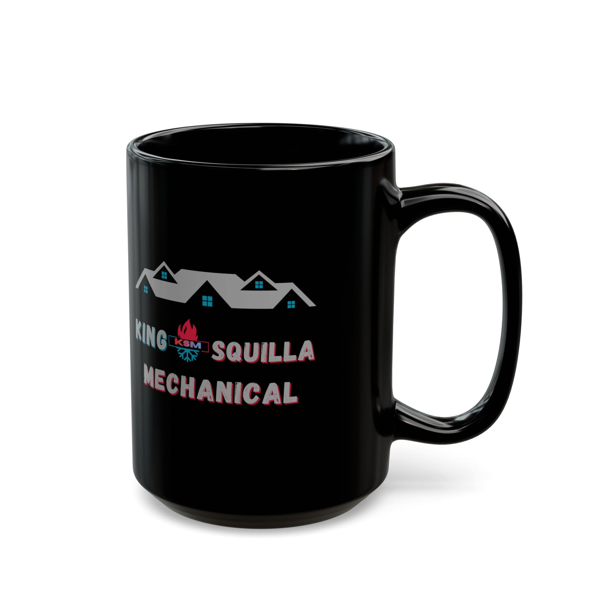 KSM Coffee Mug — Black Ceramic - King Squilla Mechanical