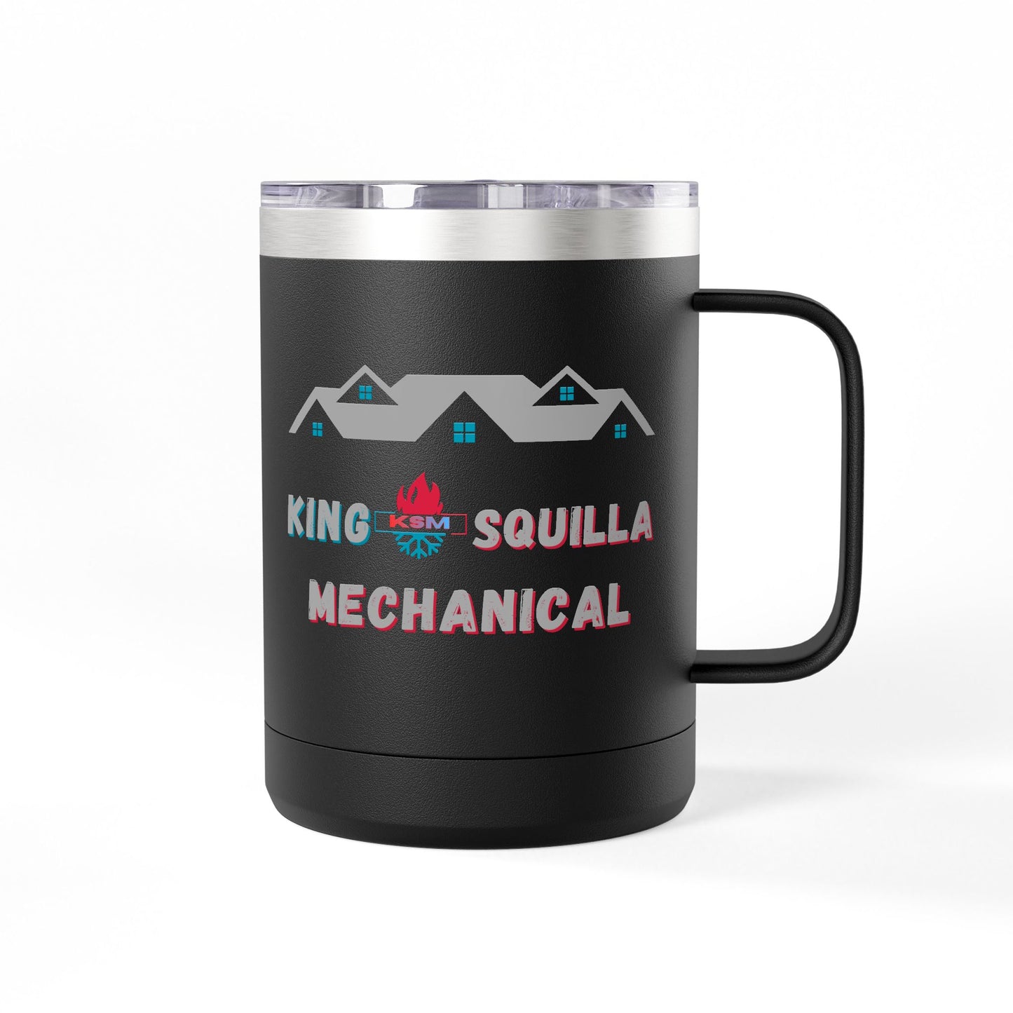 KSM Tumbler Mug - Insulated 15oz Coffee Cup - King Squilla Mechanical