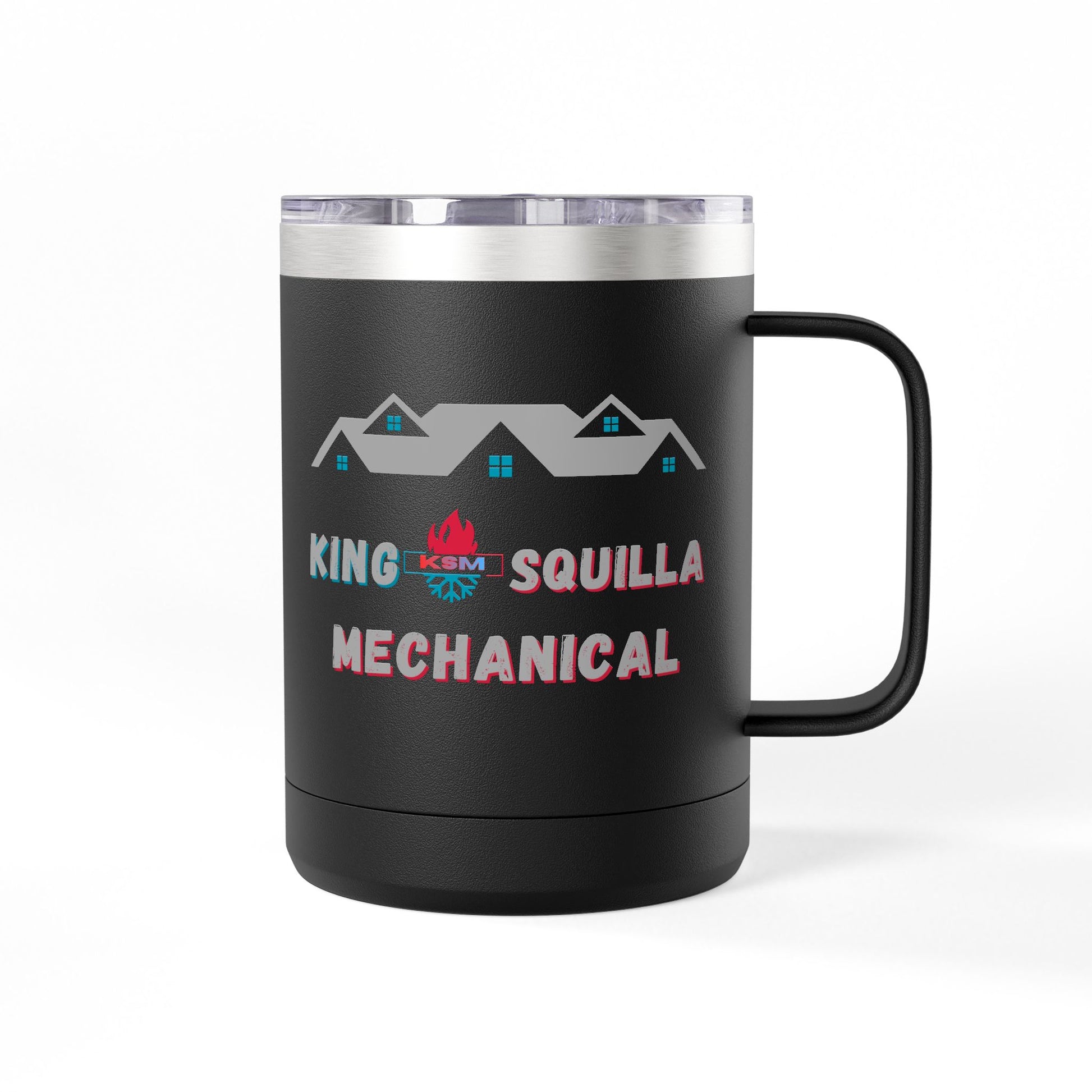 KSM Tumbler Mug - Insulated 15oz Coffee Cup - King Squilla Mechanical