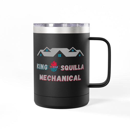 KSM Tumbler Mug - Insulated 15oz Coffee Cup - King Squilla Mechanical
