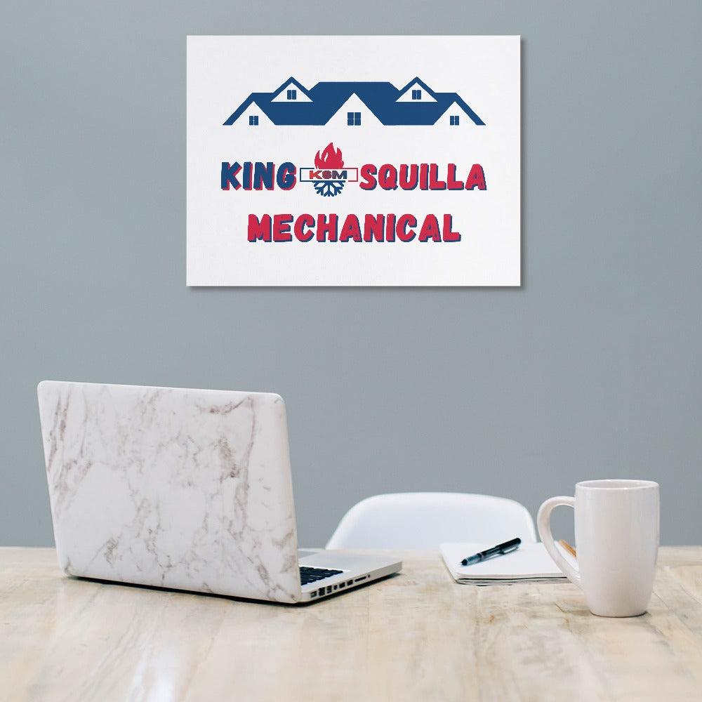 KSM Light Logo Canvas Print - Multiple Sizes No Frame - King Squilla Mechanical